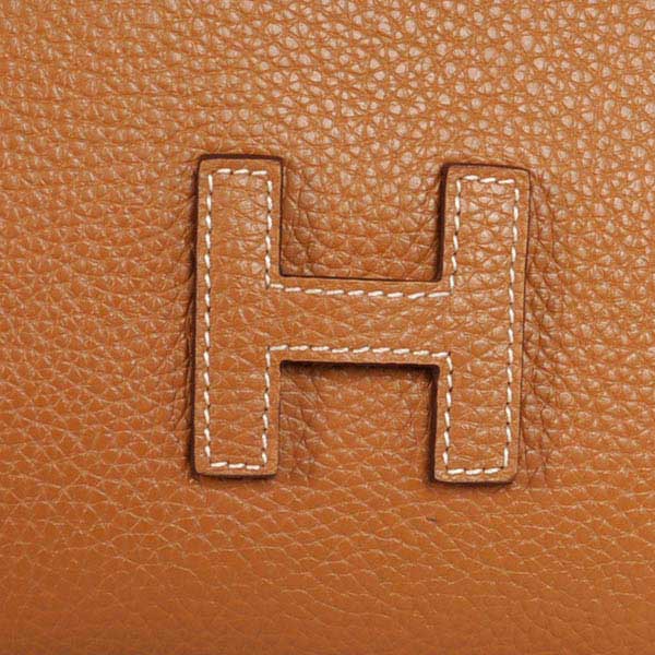 High Quality Hermes Jige Large Clutch Handbag Light Coffee 1052 Replica